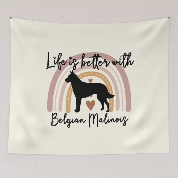 Item preview, Belgian Malinois Rainbow Aesthetic Boho designed and sold by rafaeltto.