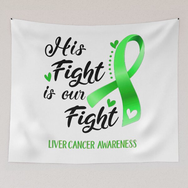 Item preview, Liver Cancer Awareness His Fight is Our Fight Liver Cancer Awareness Support Liver Cancer Warrior Gifts designed and sold by heckforddewey.
