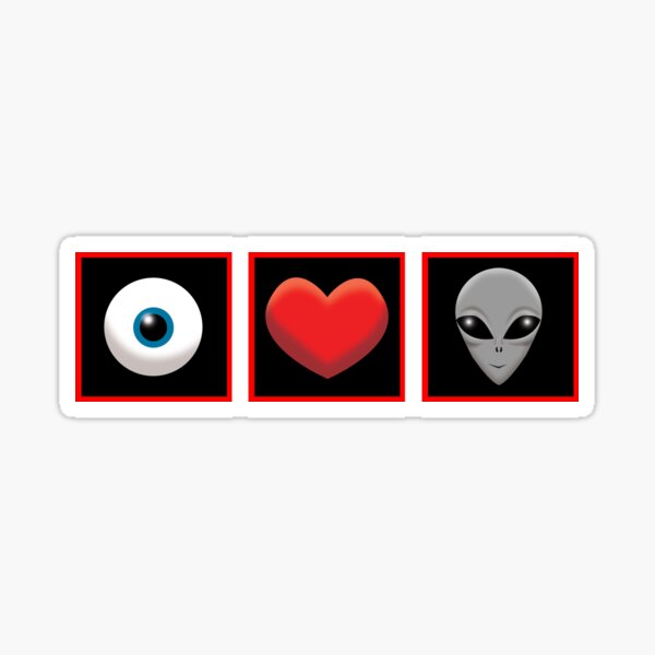 Item preview, I Heart Alien Greys!!! designed and sold by wickedcartoons.
