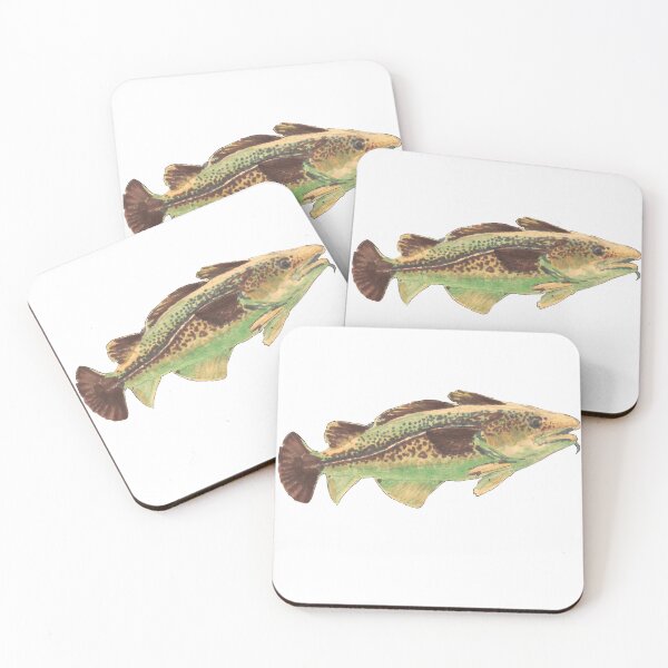 Item preview, Codfish Illustration, Fish and Game, Wildlife Art designed and sold by PomPoison.