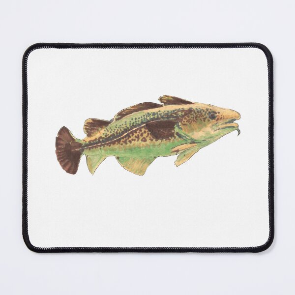 Item preview, Codfish Illustration, Fish and Game, Wildlife Art designed and sold by PomPoison.