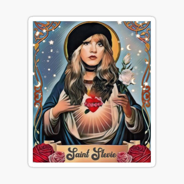 "Saint Stevie Fleetwood Mac" Sticker for Sale by StanleyMcLaug Redbubble