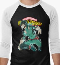 Deku Full Cowl-My hero Academia Men's Baseball ¾ T-Shirt