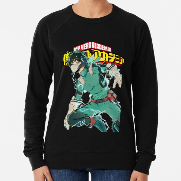 Deku Full Cowl-My hero Academia Lightweight Sweatshirt