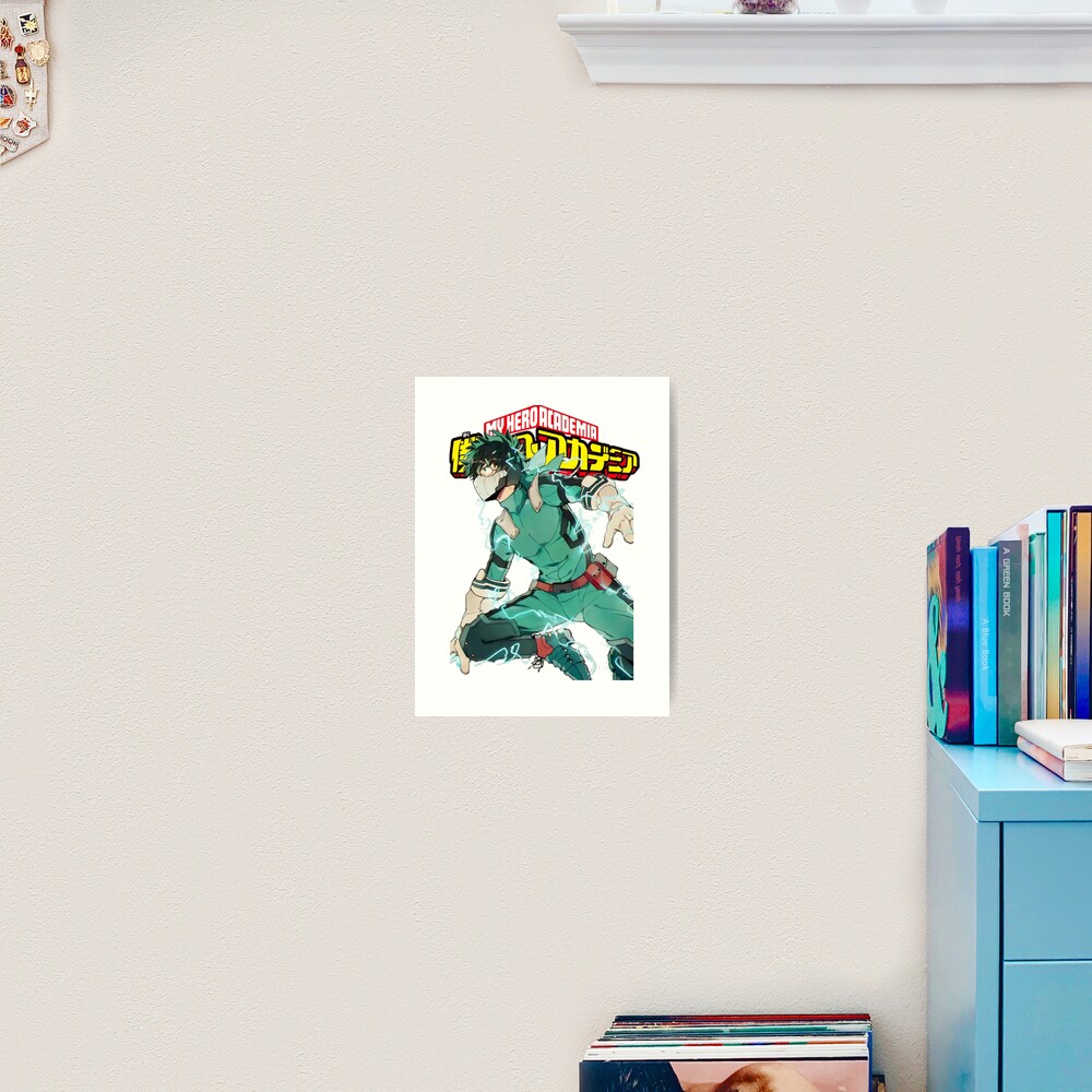 "Deku Full Cowl-My hero Academia" Art Print by CalvishoDesigns | Redbubble