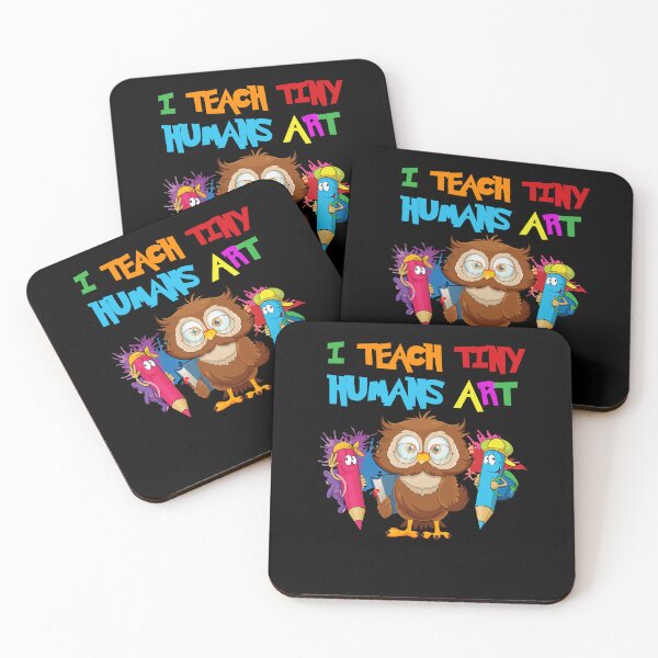 Item preview, I Teach Tiny Humans Art Back To School Teacher Kindergarten designed and sold by hikelkryderw14.