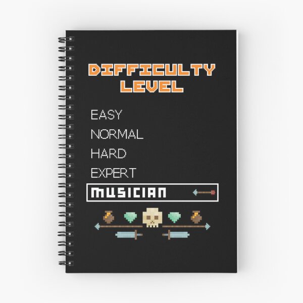 Item preview, Musician Difficulty Level Sticker Racerback Tank Top designed and sold by mchughbesenh.