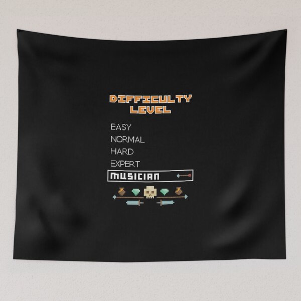 Item preview, Musician Difficulty Level Sticker Racerback Tank Top designed and sold by mchughbesenh.