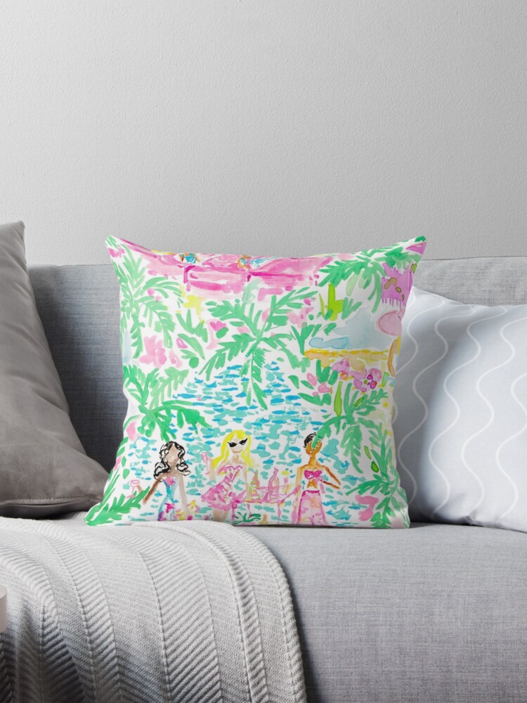 Thumbnail 1 of 4, Pillow, lily spring guide designed and sold by catherinebinson.