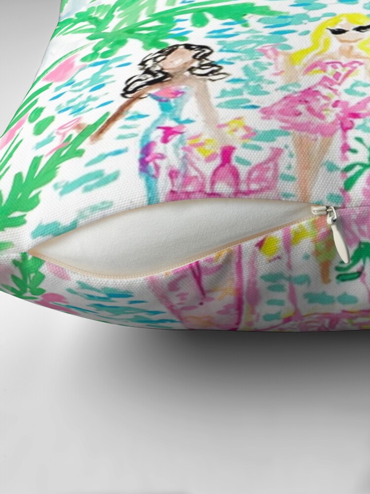 Thumbnail 2 of 4, Pillow, lily spring guide designed and sold by catherinebinson.