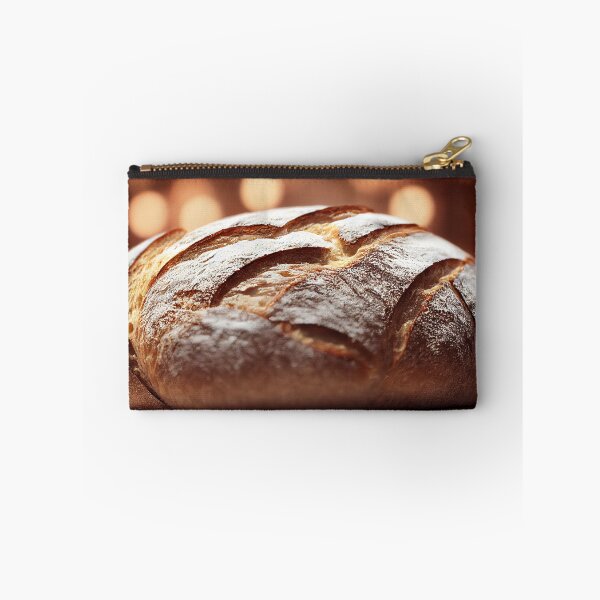 Item preview, Baked loaf of rustic wheat sourdough bread, food photography, computer AI generated art designed and sold by SvetlanaSF.