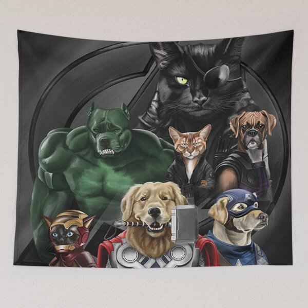 Item preview, cute dogvengers team designed and sold by ericajparra79.