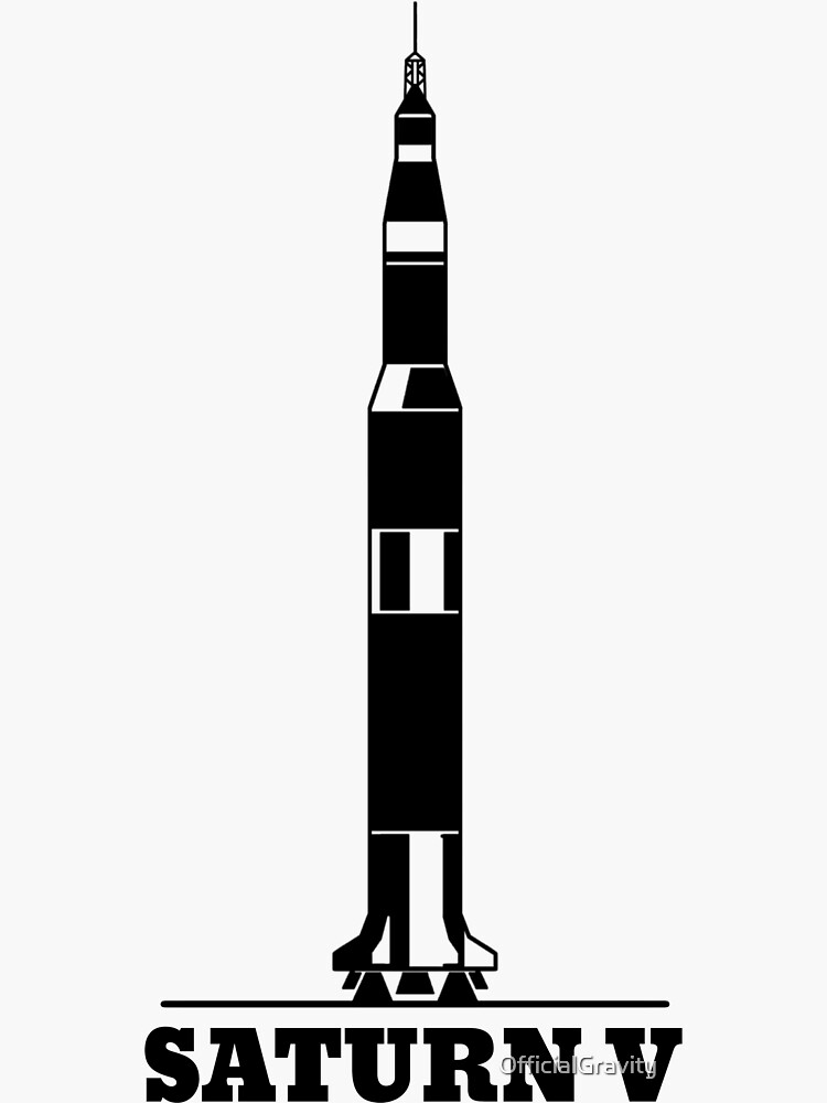 "Saturn V Rocket" Sticker for Sale by OfficialGravity Redbubble