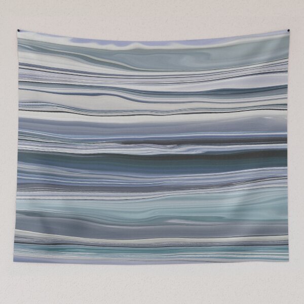 Item preview, Abstract Ocean Horizontal Lines Coastal Style Décor Beachy Vibes Art 12 of 20  designed and sold by Beachy.