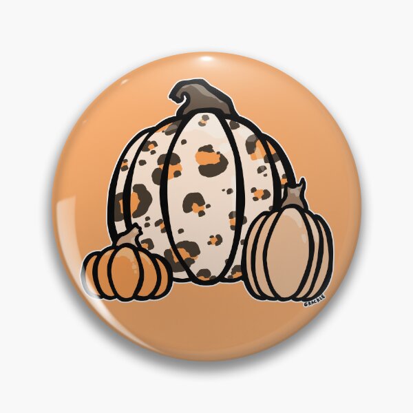 Item preview, Orange Leopard Print Pumpkin designed and sold by JanGrackle.