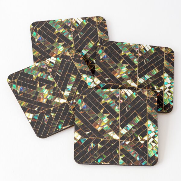 Item preview, Fire Opal Mosaic Inlay Seamless Tile Pattern designed and sold by JediNeil.