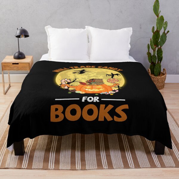 Item preview, I Will Trade Candy For Books Back To School Happy Halloween Holiday designed and sold by gaciamingeo12.