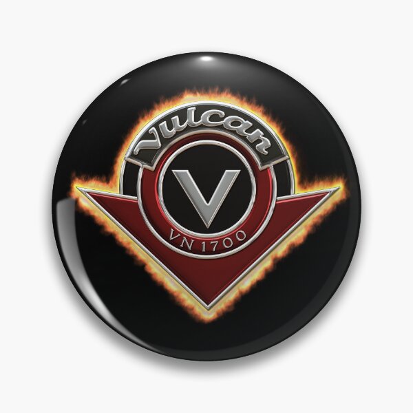 Item preview, Vulcan VN 1700 Logo 2 Flames designed and sold by Vulcan-VN.
