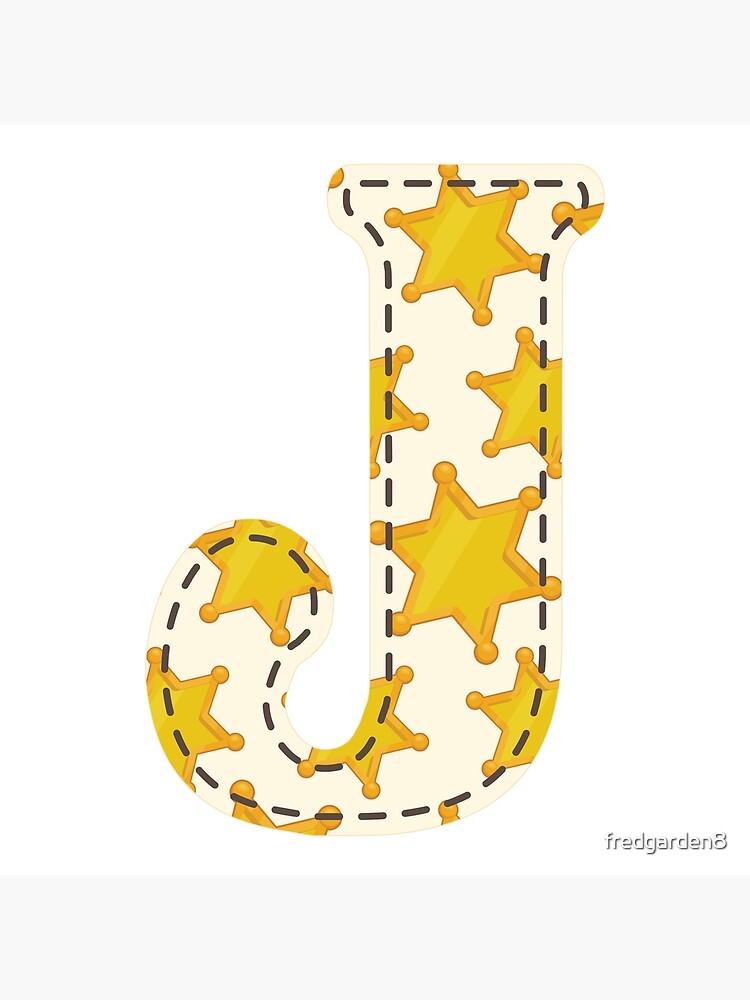  a cowboy letter j in the english alphabet poster for sale by