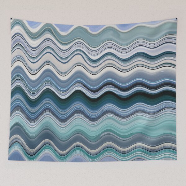 Item preview, Abstract Ocean Horizontal Lines Coastal Style Décor Beachy Vibes Art 13 of 20  designed and sold by Beachy.