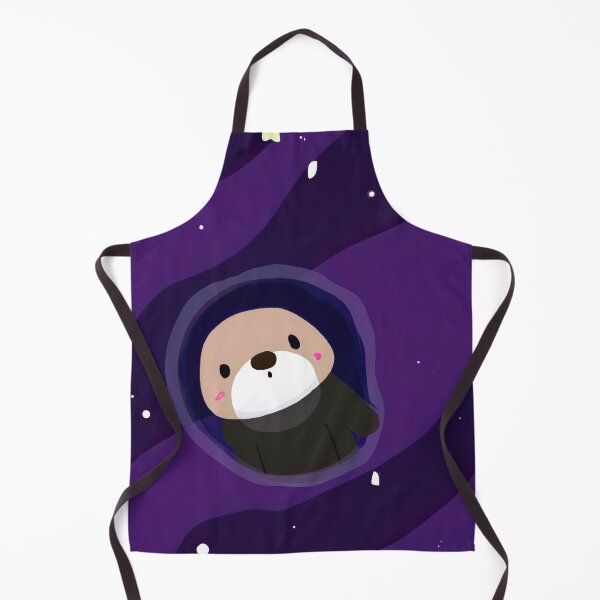 Item preview, OtterSpace Otter peeking from universe Illustration designed and sold by SubtleSplit.