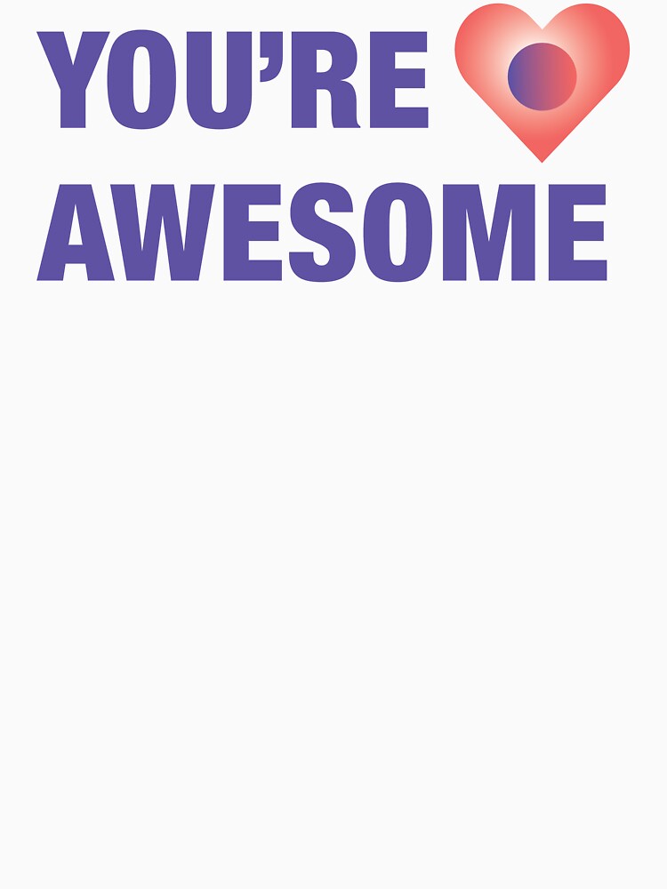 Thumbnail 3 of 3, Fitted V-Neck T-Shirt, You're Awesome designed and sold by PennyAraujo.