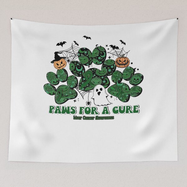 Item preview, Liver Cancer Awareness - paws for a cure halloween designed and sold by heckforddewey.