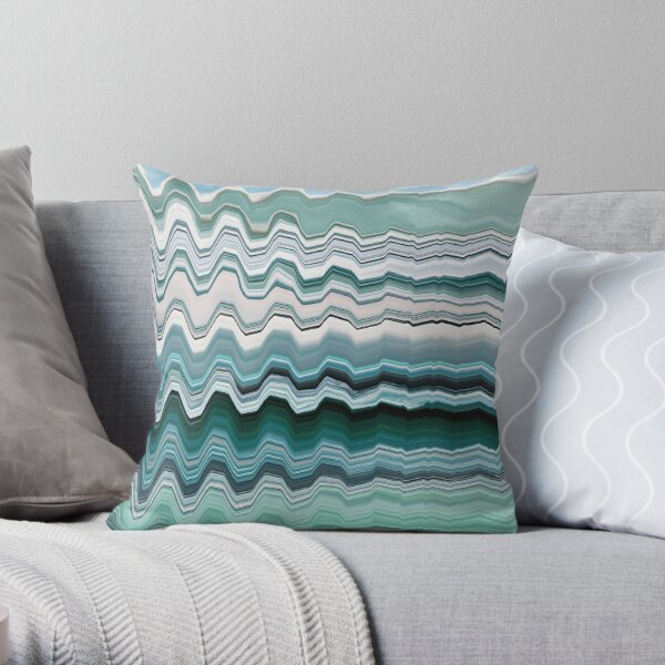 Abstract Ocean Horizontal Lines Coastal Style D cor Beachy Vibes