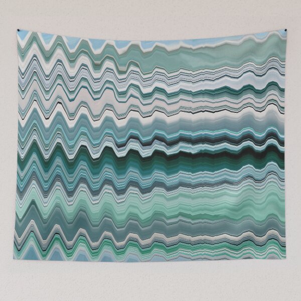 Item preview, Abstract Ocean Horizontal Lines Coastal Style Décor Beachy Vibes Art 14 of 20  designed and sold by Beachy.