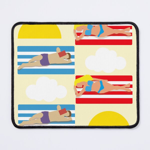 Item preview, people sunbathing and relaxing on the beach designed and sold by irina egorova.