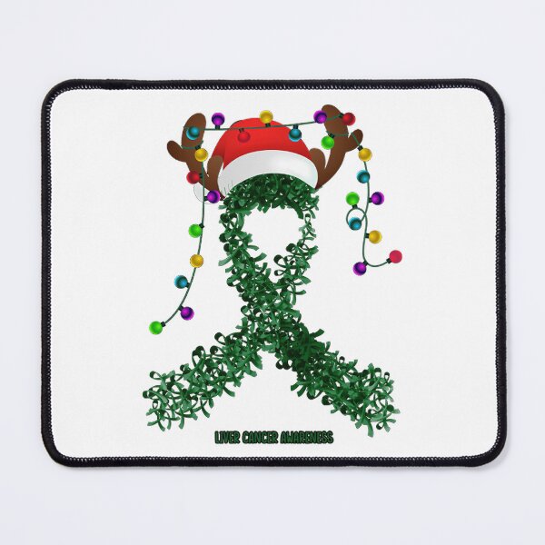 Item preview, Liver Cancer Awareness - ribbon santa hat christmas light designed and sold by heckforddewey.
