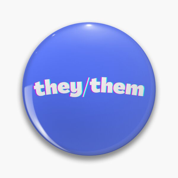 Item preview, They/Them Pronouns Retro Style LGBTQ Pronoun designed and sold by semioddfinds.