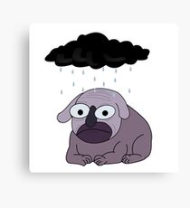Depressed Dog Canvas Print