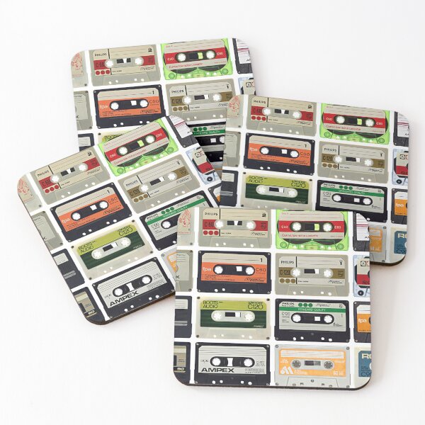 Item preview, Vintage Audio Cassette Tape Design designed and sold by semioddfinds.