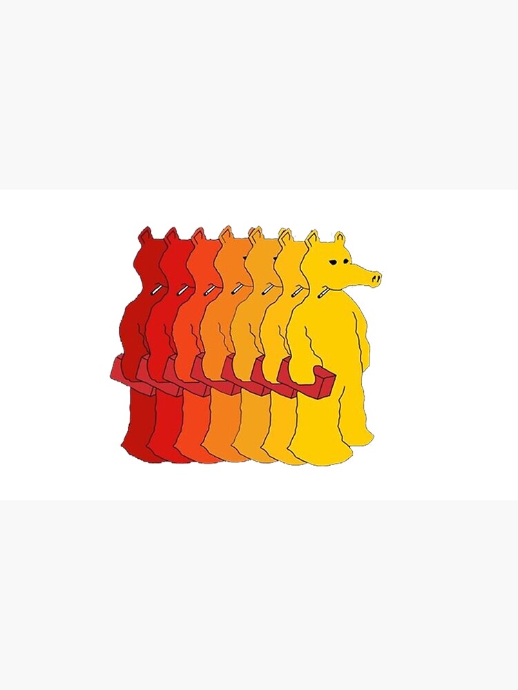 "Quasimoto Red Orange And Yellow" Poster for Sale by coatesmaya Redbubble
