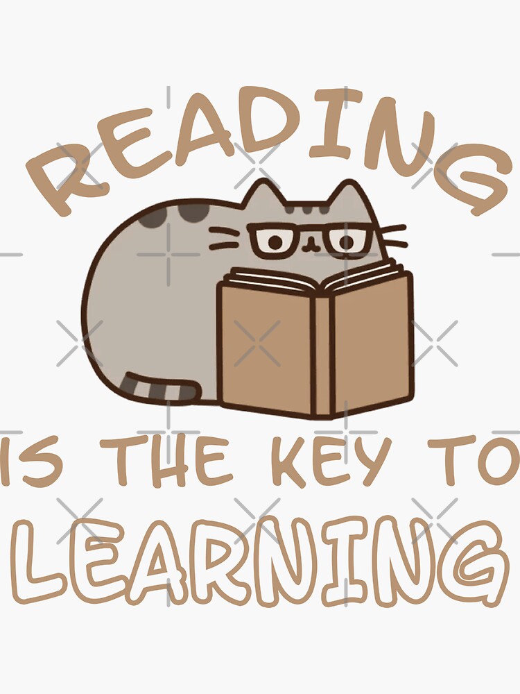  reading is the key to learning book lover quotes sticker for sale