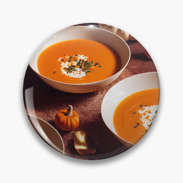 Item preview, Pumpkin soup, traditional fall meal recipe idea, food photography, illustration designed and sold by SvetlanaSF.