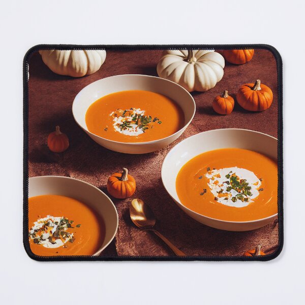 Item preview, Pumpkin soup, traditional fall meal recipe idea, food photography, illustration designed and sold by SvetlanaSF.