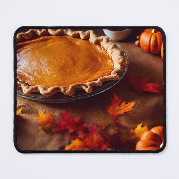 Item preview, Homemade Thanksgiving pumpkin pie fall recipe, food photography and illustration designed and sold by SvetlanaSF.