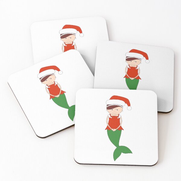 Artikelvorschau, Weihnachten Meerjungfrau digitale Kunst | Weihnachtsspecial | Melanie Jensen Illustrationen entworfen und verkauft von Melanie Jensen.