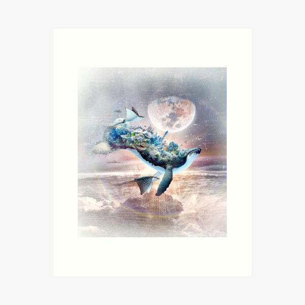 The Fellowship Humpback Whale Coral Reef Oceanic Sanctuary Art Print