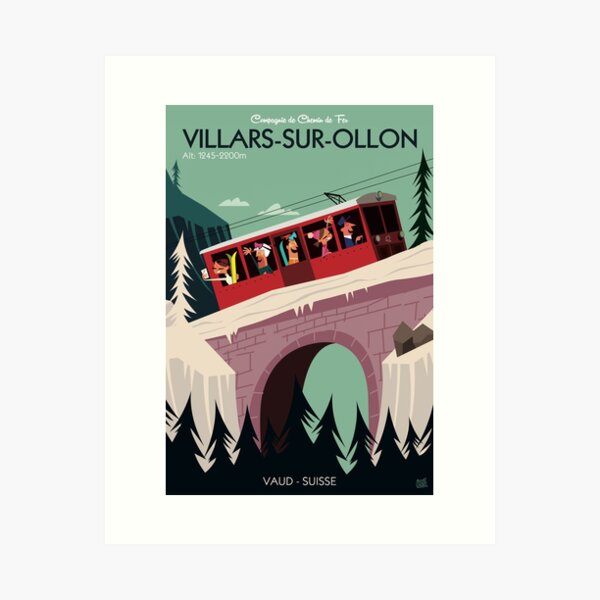 Item preview, Villars sur Ollon poster designed and sold by Gary Godel.