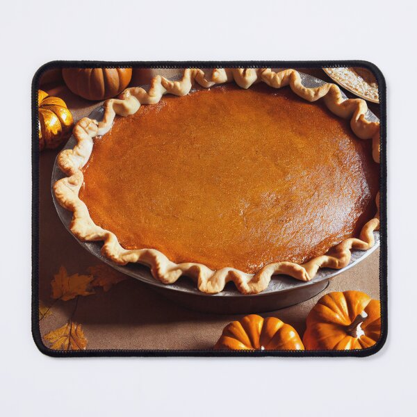 Item preview, Homemade Thanksgiving pumpkin pie fall recipe, food photography and illustration designed and sold by SvetlanaSF.