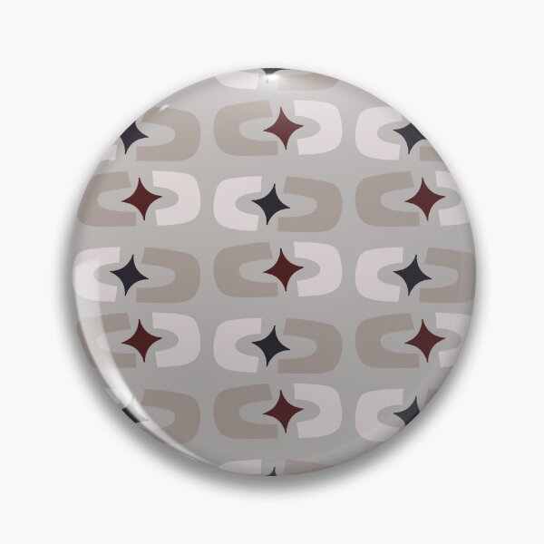 Item preview, Retro Core Geometric Rectangles And Cosmic Sparkle Stars Mod Pattern Taupe designed and sold by scorpiolane.