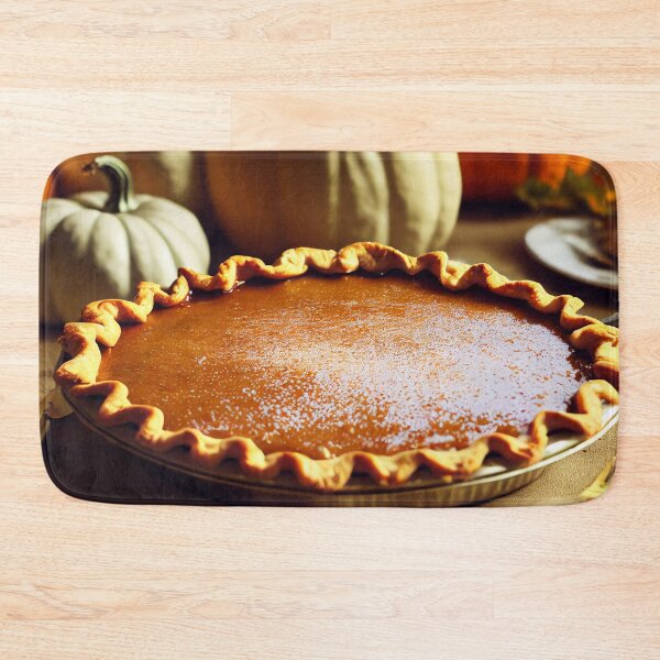 Item preview, Homemade Thanksgiving pumpkin pie fall recipe, food photography and illustration designed and sold by SvetlanaSF.