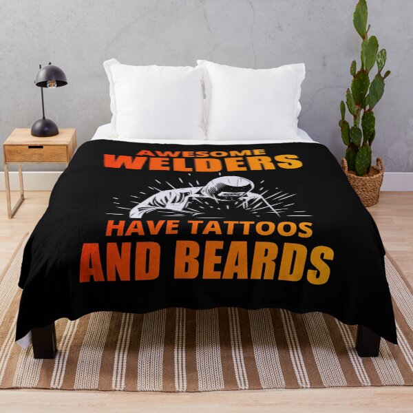 Item preview, Welding Welder Metal Construction Tattoos Beards designed and sold by TastefulTees.