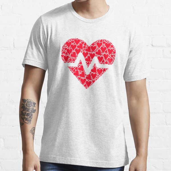 Heart Rate Ecg Heart Heart Silhouette T Shirt For Sale By Fluffpiet Redbubble Ekg T Shirts 