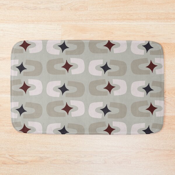 Item preview, Retro Core Geometric Rectangles And Cosmic Sparkle Stars Mod Pattern Pale Green designed and sold by scorpiolane.