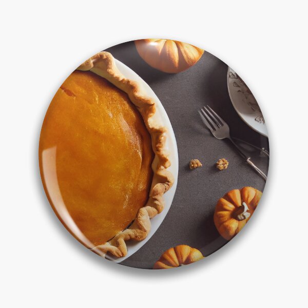 Item preview, Homemade Thanksgiving pumpkin pie fall recipe, food photography and illustration designed and sold by SvetlanaSF.