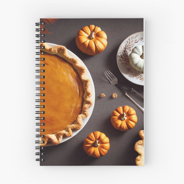Item preview, Homemade Thanksgiving pumpkin pie fall recipe, food photography and illustration designed and sold by SvetlanaSF.